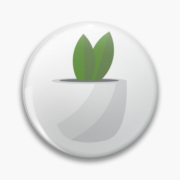 Item preview, White Potted 2 leaf plant  designed and sold by elbook.