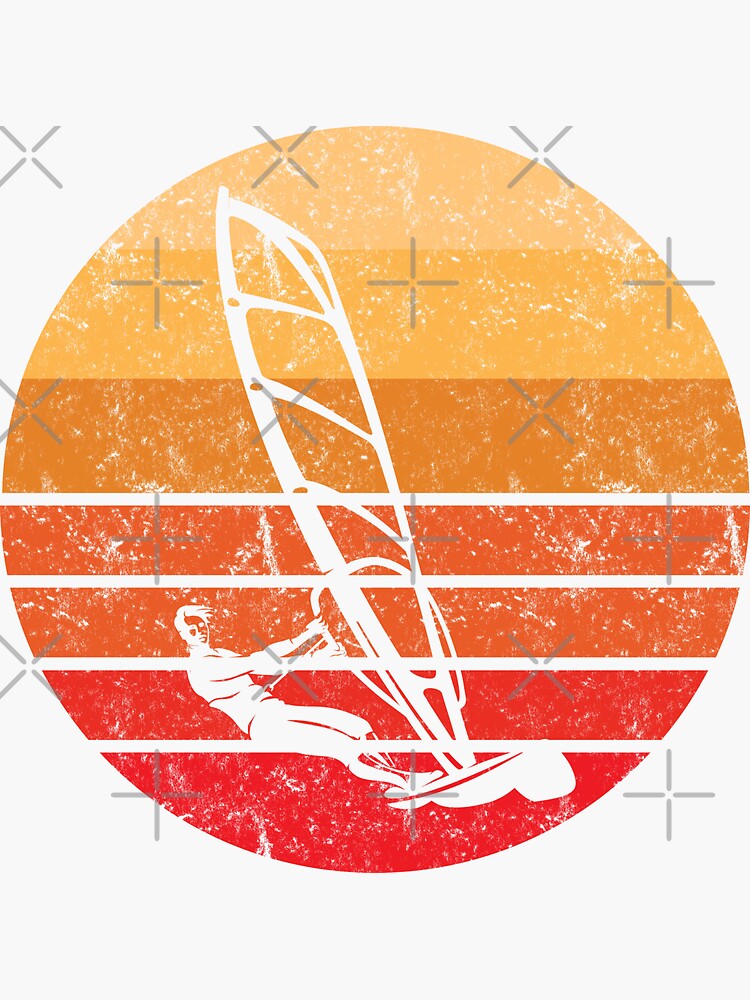 Retro Windsurf Sunset by EstelleStar