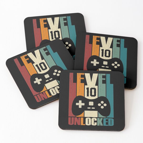 Item preview, Level 10 Unlocked 10th Birthday Gift 10 Years Old Vintage 2010 Video Gamer designed and sold by nana1099.
