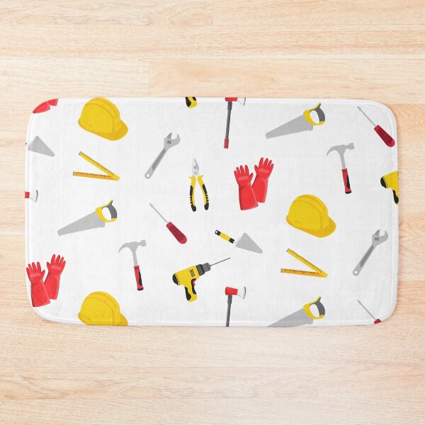 Item preview, Construction Tools Seamless Pattern designed and sold by ShareYourFaith.