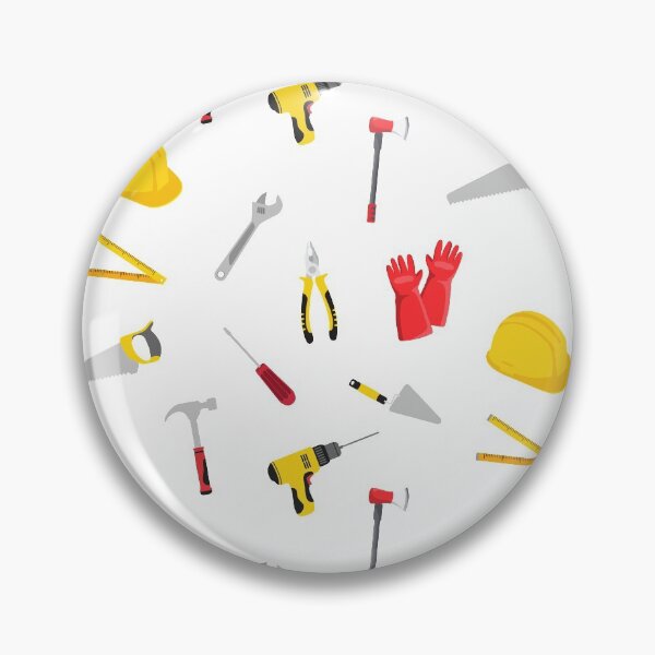 Item preview, Construction Tools Seamless Pattern designed and sold by ShareYourFaith.