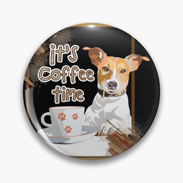 Item preview,  He Boy Dog Puppy - Coffee Brewing Caffeine - gold brown sayings quotes designed and sold by NoGrayDays1.