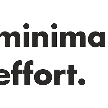 Artwork thumbnail, Minimal effort by DanielTMann