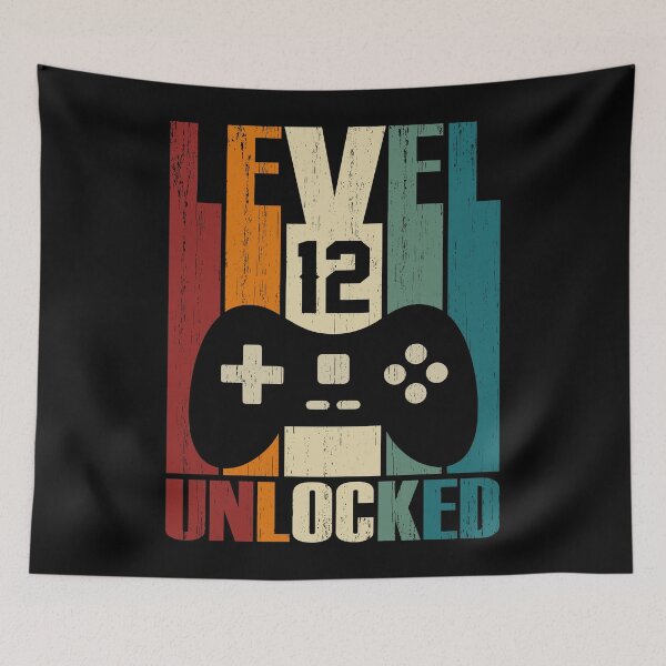 Item preview, Level 12 Unlocked 12nd Birthday Gift 12 Years Old Vintage 2008 Video Gamer designed and sold by nana1099.