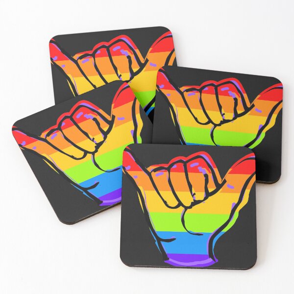 Item preview, Gay Pride Month Shaka Gay Pride Flag LGBTQ Stickers and More designed and sold by ChezM1989.