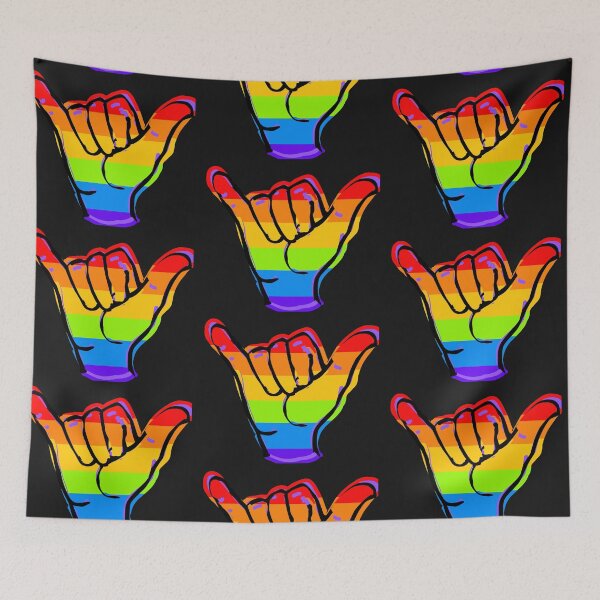 Item preview, Gay Pride Month Shaka Gay Pride Flag LGBTQ Stickers and More designed and sold by ChezM1989.
