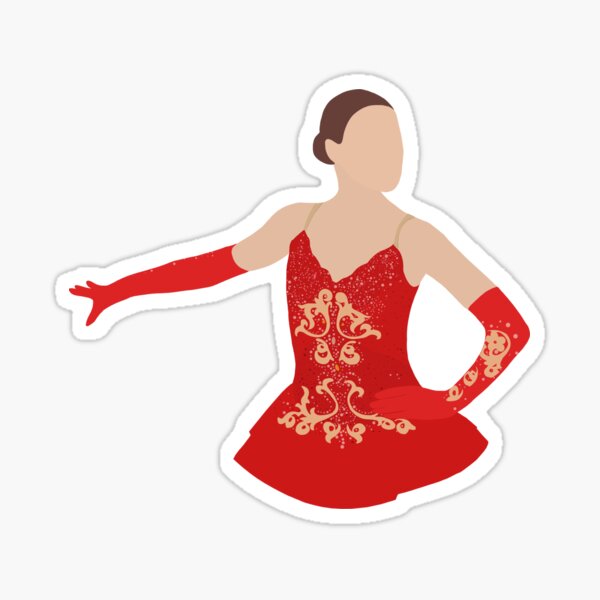 Item preview, Alina Zagitova: Red Ballerina designed and sold by Ina Stickers.