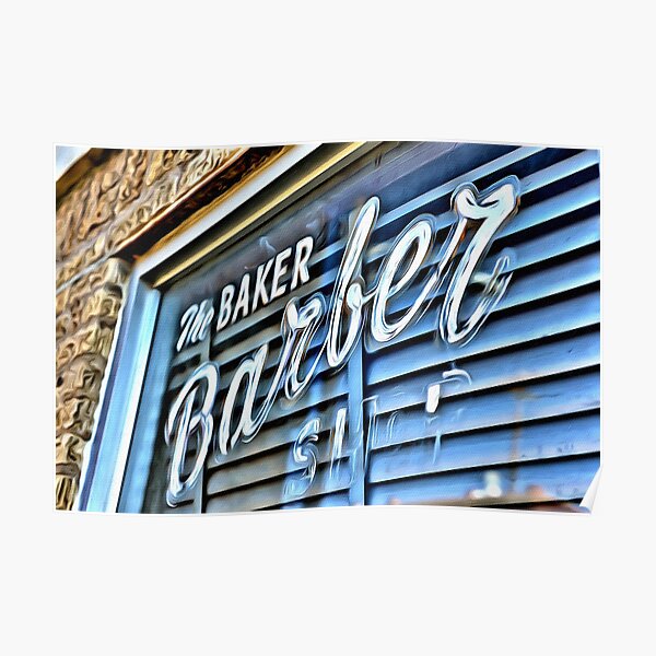 Baker barber Poster