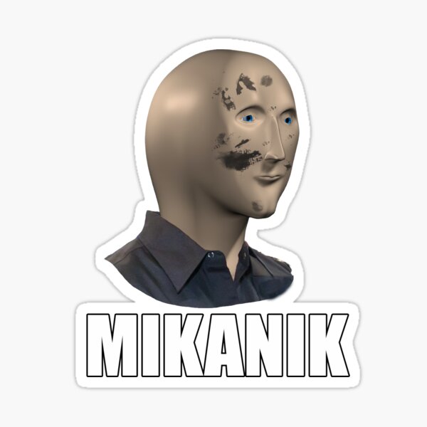 Father's Day Mannequin Meme - Mechanic Sticker