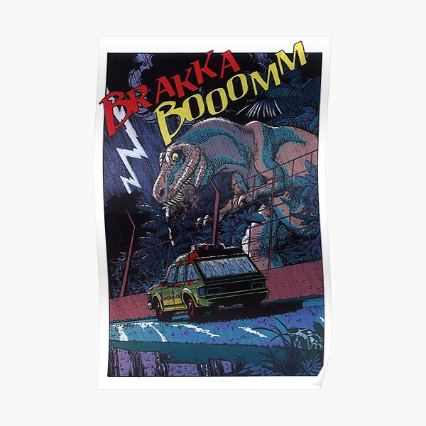 T REX escapes comic Poster