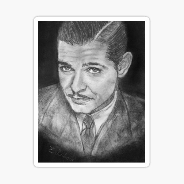 Clark Gable - young - Movie Star Sticker