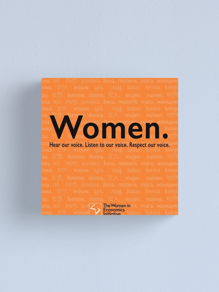 Alternate view of Voices in Orange Canvas Print