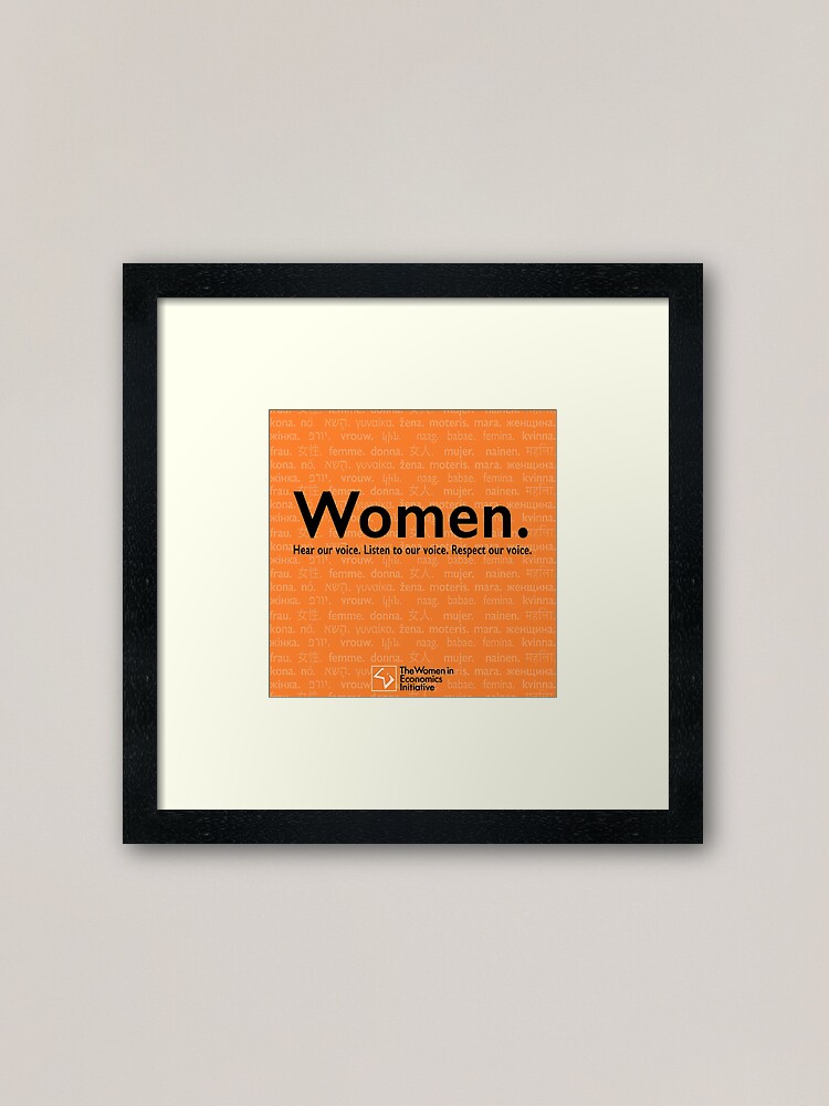 Alternate view of Voices in Orange Framed Art Print