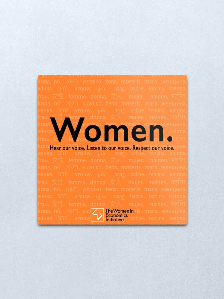 Alternate view of Voices in Orange Metal Print