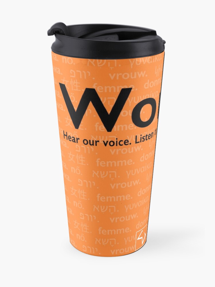 Alternate view of Voices in Orange Travel Mug