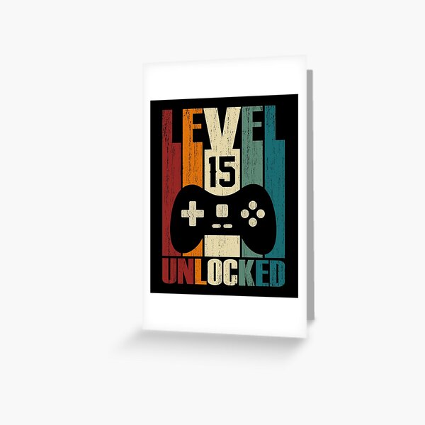 Artikel-Vorschau von Level 15 Unlocked 15. Geburtstagsgeschenk 15 Jahre Vintage 2005 Video Gamer, designt und verkauft von nana1099.
