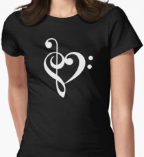 Liebe die Musik! Tailliertes T-Shirt