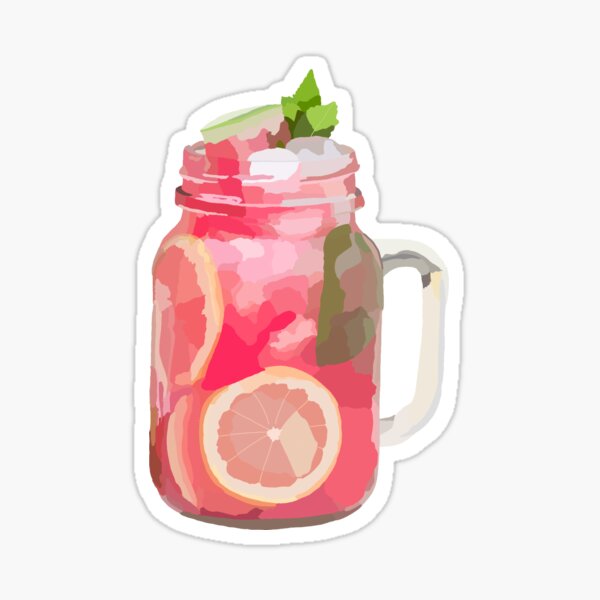 "Strawberry Lemonade" Sticker for Sale by Drawingsbydraz Redbubble
