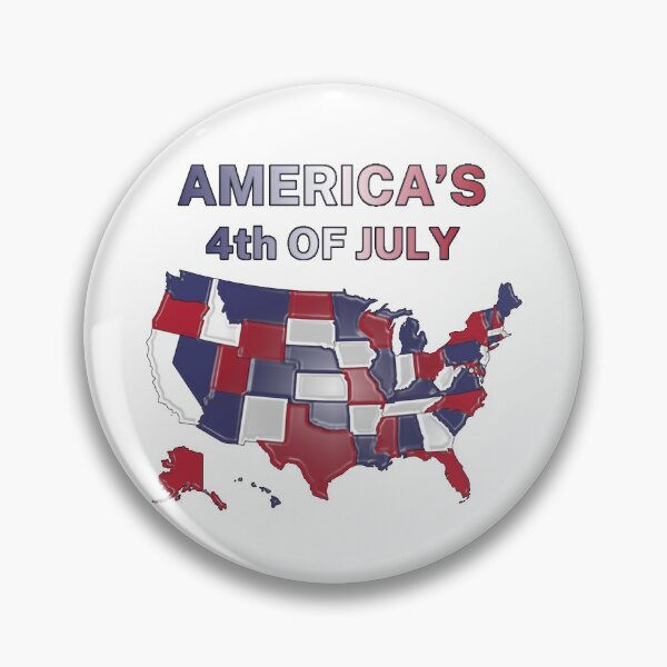Item preview, America´s 4th of July & US map designed and sold by InVisibleColors.