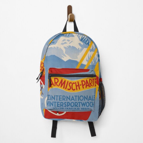 Item preview, Garmisch Partenkirchen 1950 vintage travel poster designed and sold by stickart-marek.