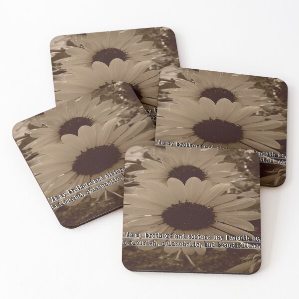Item preview, Vintage poetic sunflowers designed and sold by Cavity .exe.