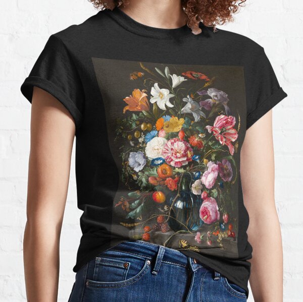 Vase of Flowers by Jan Davidsz. de Heem  Classic T-Shirt