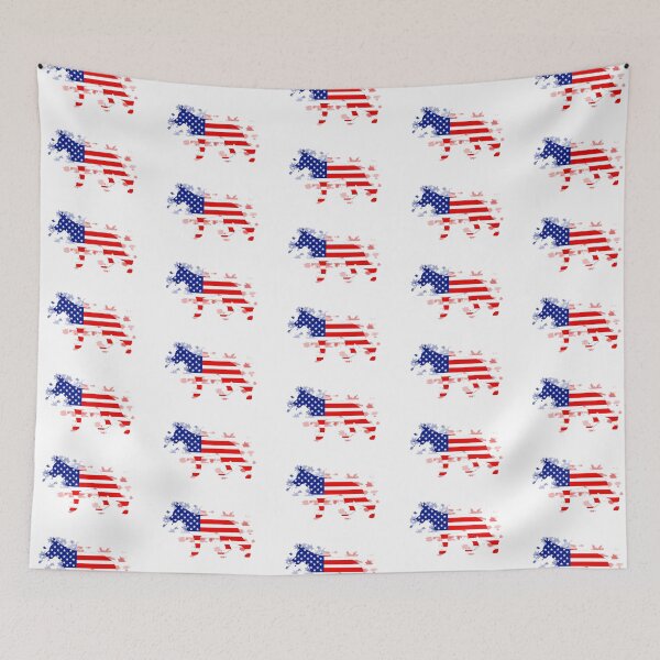 Item preview, German Shepherd: American Flag designed and sold by 2woofs-1meow.