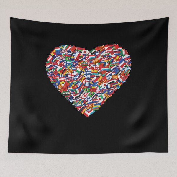 Item preview, Earth Day 2020 - World All Countries Flags In Heart Patriot designed and sold by Dressed For  Duty.