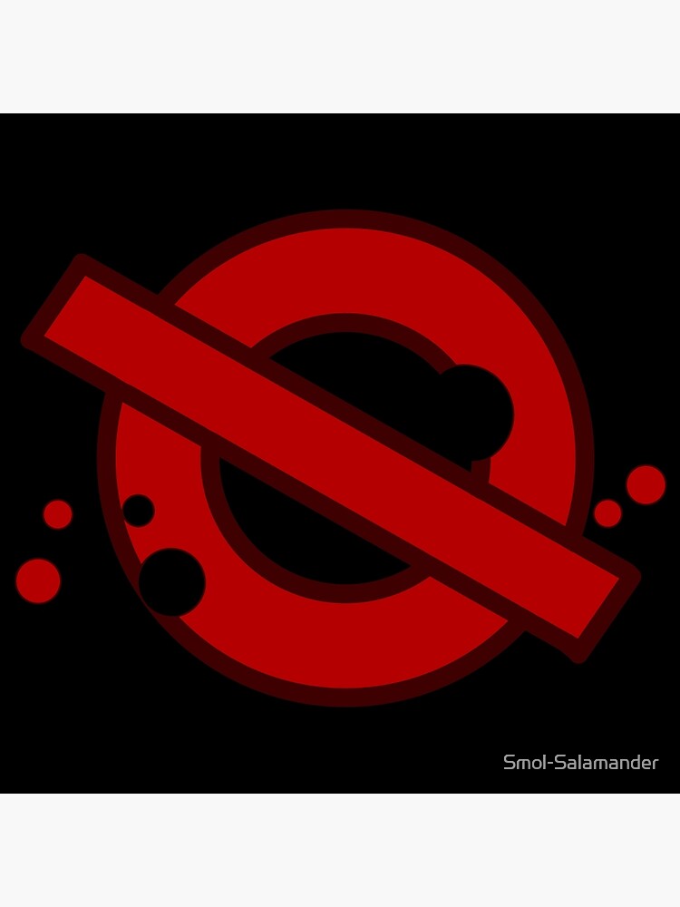 cross-out-symbol-poster-for-sale-by-smol-salamander-redbubble