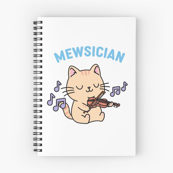Item preview, The Mewsician | Cat Playing the Violin designed and sold by Cute N' Nerdy Shop.