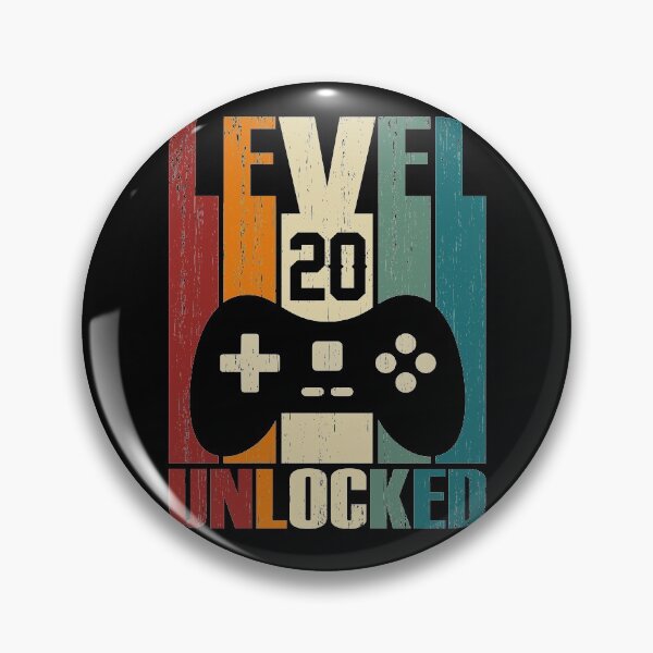 Item preview, Level 20 Unlocked 20th Birthday Gift 20 Years Old Vintage 2000 Video Gamer designed and sold by nana1099.