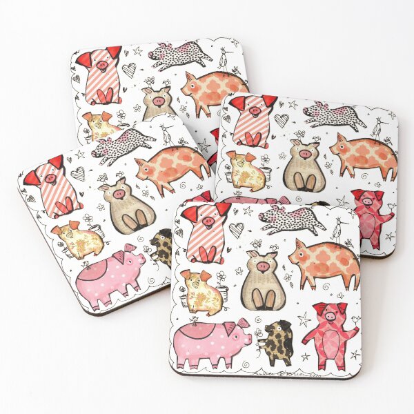 Item preview, Patterned Pigs designed and sold by Amber  O'Brien.