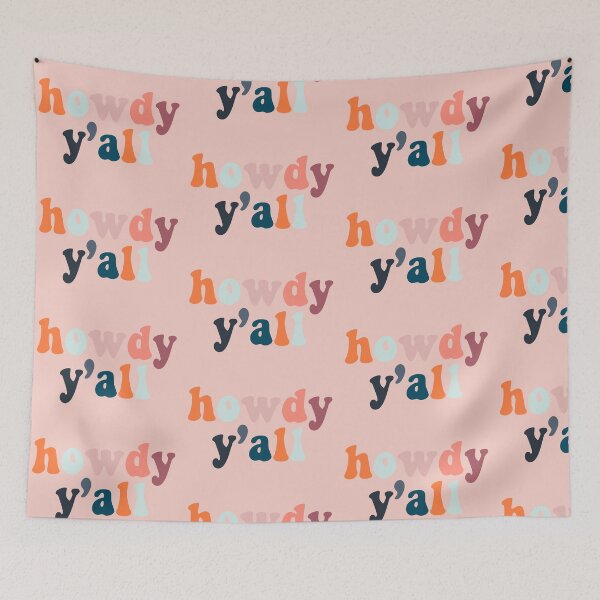 Item preview, Howdy y’all Southern retro  designed and sold by emilyo15rourke.