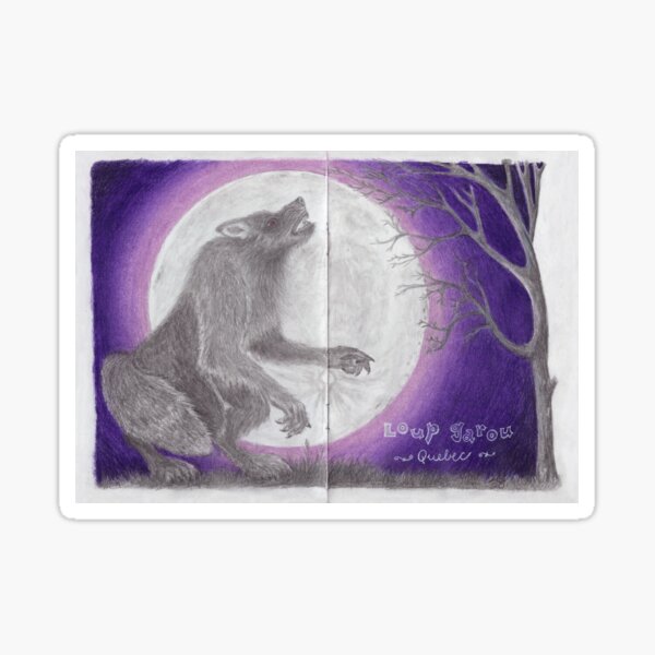 Aperçu de l'œuvre Loup Garou Werewolf créée et vendue par PixlPixi.