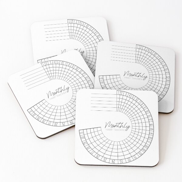 Item preview, monthly habit tracker  designed and sold by Taylersmaterial.