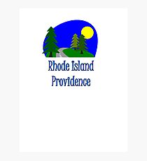 Providence Rhode Island truck stop vacation novelty tee Photographic Print