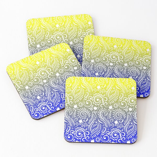Item preview, Floral and Leaves - Golden Beach by the Sea RS designed and sold by CreativityRoams.