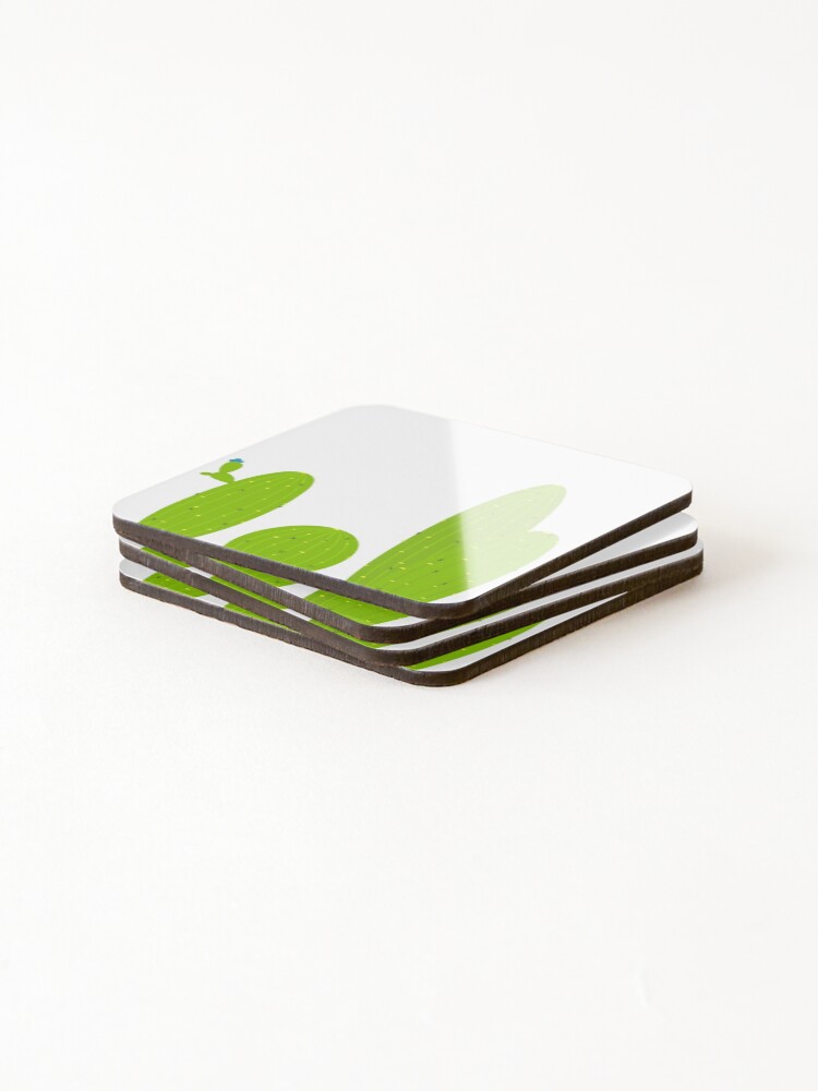 Thumbnail 4 of 5, Coasters (Set of 4), Cactus Sticker Collection designed and sold by nickcable.