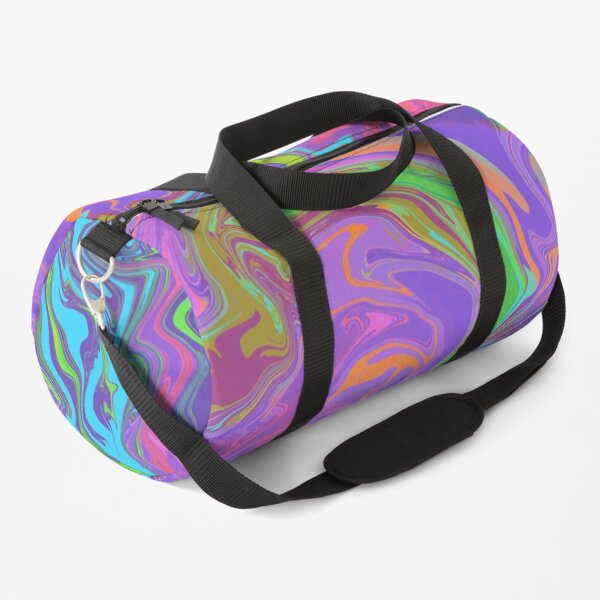 LSD (abstract marble, acrylic pouring) Duffle Bag