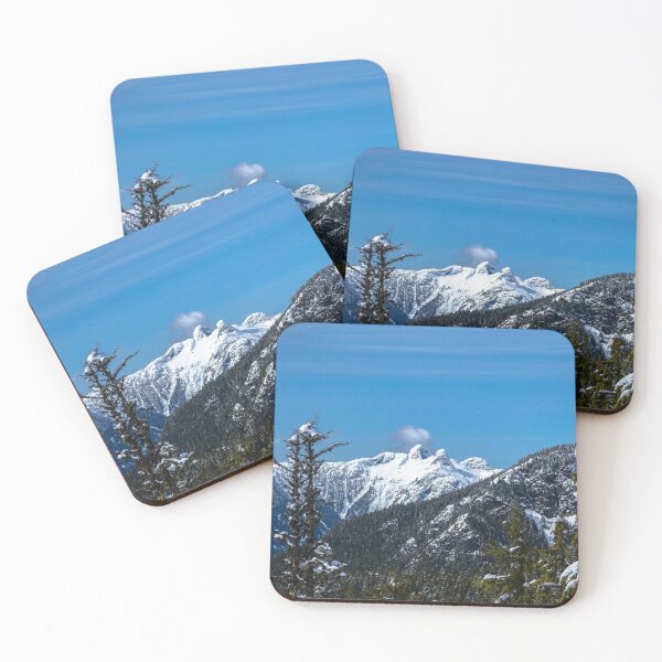 Item preview, View at  Lions Peaks from Grouse Mountain, Vancouver Canada designed and sold by AlexLyubar.