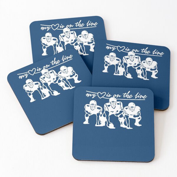 Item preview, Football My Heart Is On The Line Offensive Lineman  designed and sold by Sbgarror.