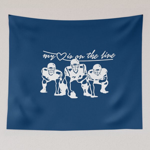 Item preview, Football My Heart Is On The Line Offensive Lineman  designed and sold by Sbgarror.