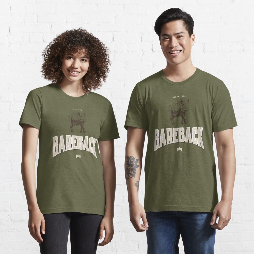 Bareback Pig Essential T-Shirt for Sale by Redbeardapparel | Redbubble