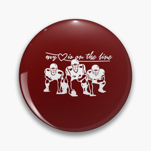 Item preview, Football My Heart Is On The Line Offensive Lineman  designed and sold by Sbgarror.
