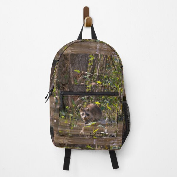 Item preview, Raccoons on the Louisiana Bayou designed and sold by SafariByMarisa.
