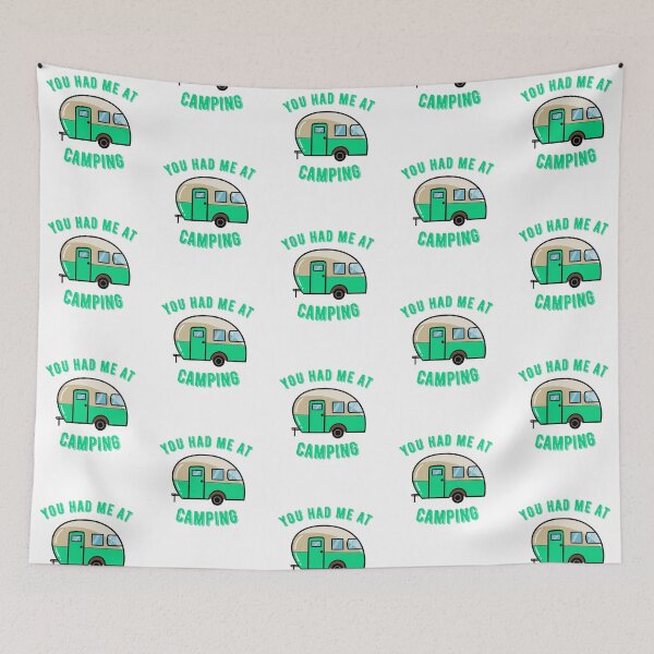 Item preview, You Had Me At Camping Caravan Graphic T shirt designed and sold by Dan66.