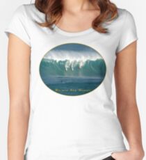 Big Wave Contest Hawaii Women's Fitted Scoop T-Shirt