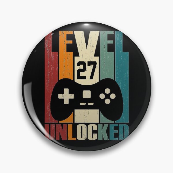 Item preview, Level 27 Unlocked 27th Birthday Gift 27 Years Old Vintage 1993 Video Gamer designed and sold by nana1099.
