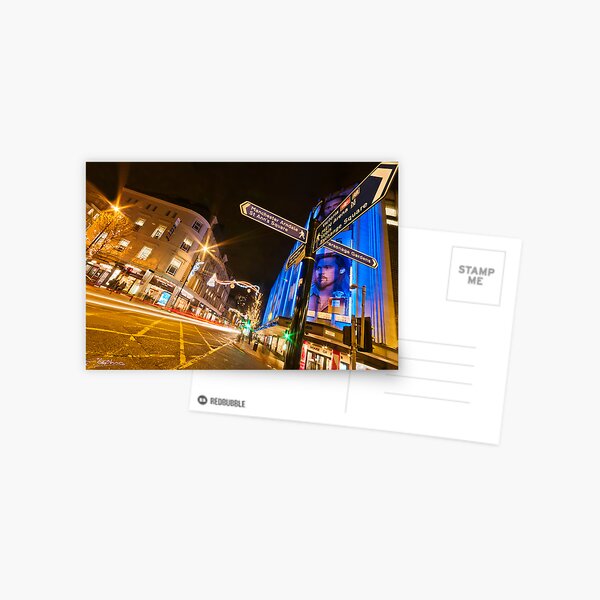'Le Blue' Manchester Postcard