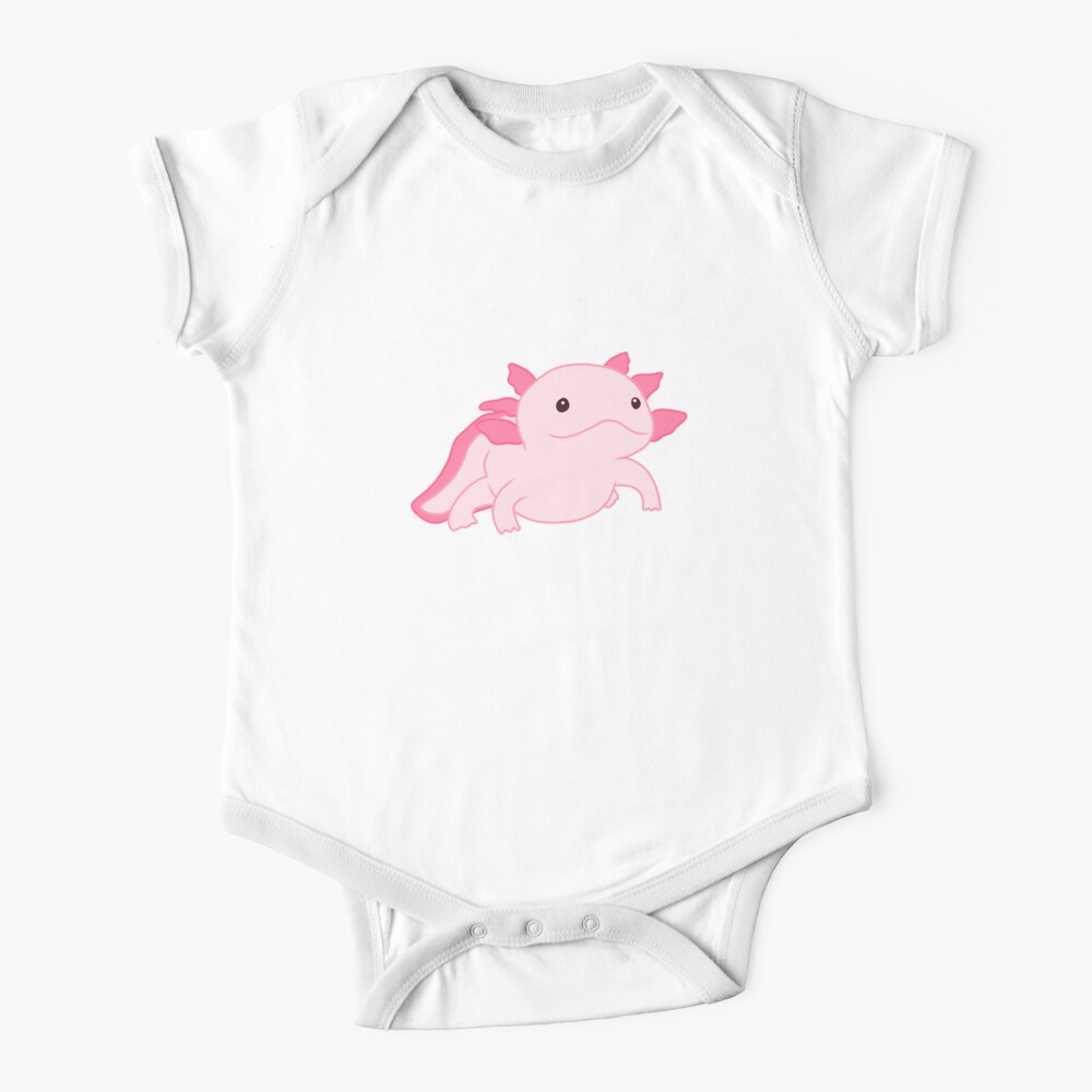 Pink Axolotl Baby One Piece By Xamxam00 Redbubble